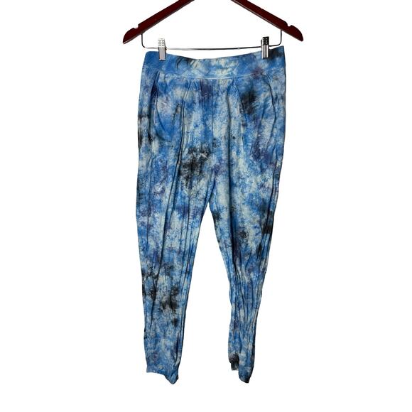Raquel Allegra Pants - Raquel Allegra Blue white Tie-Dye Easy Lounge Pants sz 0 US XS